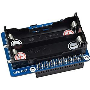 Waveshare UPS HAT For Raspberry Pi, 5V Uninterruptible Power Supply, Multi batt Protection Circuits, Power Your Pi Seamlessly From Power Connection OR The Backup batt