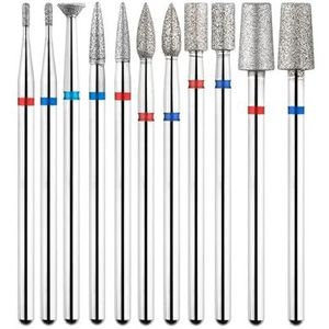 Nagel Boren Set voor Manicure, Pak van 2 diamant nagelboortjes 3/32 inch for nagelriemen en elektrische nagelknippers for manicure(Tp-198lx-023r)