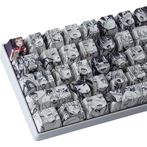 Keycaps, 108 key OEM PBT Keycaps Dye Sublimation Japanse Anime keycap voor Cherry Gateron Kailh Switch Mechanisch Toetsenbord (Alleen Keycaps verkopen)