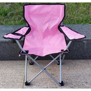 VJKAKZZPY Outdoor klapstoel camping draagbare tafel en stoel kampeeruitrusting armstoel lichtgewicht vissen opvouwbare kruk strandstoel (maat : roze-C)