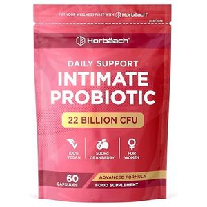 Biotica Capsules Intima voor Vrouwen 22 Miljard KVE | Met Cranberry | Intieme Verzorging dames | Horbaach