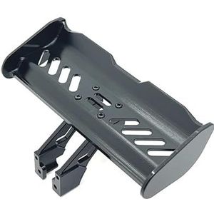 Afstandsbediening auto metalen upgrade aangepaste accessoires Staartbeugel Staartvin for WLtoys Relalo 1/14 1/12(Svart)