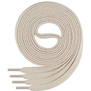 Di Ficchiano platte veters van 100% katoen, voor sneakers en sportschoenen, zeer scheurvast, ca. 7 mm breed, 45 cm - 200 cm lengte I Made in Europe