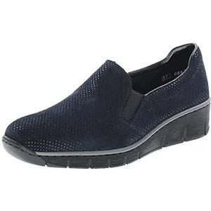 Rieker Dames 52563-40 Loafer Flat, Blauw, 39.5 EU