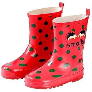 Regenschoenen for jongens en meisjes, regenlaarzen, waterdichte schoenen, antislip regenlaarzen(Color:Red,Size:Size 34/22.5cm)
