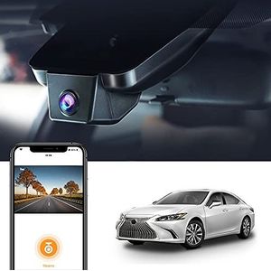 FITCAMX Dash Cam compatibel met Lexus ES 350 250 300h F Sport 2019-2025 F Sport Luxury Sedan 4D, 4K discrete autorecorder WiFi, UHD Video OEM-accessoires, G-Sensor, Plug & Play, 64GB-kaart