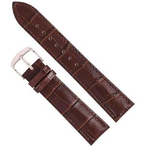 dayeer Dames heren lederen horlogeband voor Tissot horlogeband Polsband voor DW-band vervanging (Color : Brown brown-Rosegold, Size : 22mm)