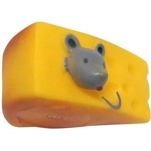 OLACD Flexibel plastic piepend hondenspeelgoed - interactief, grappig, broodvormig kitten en puppy kauwspeelgoed, perfect voor tandheelkundige gezondheid