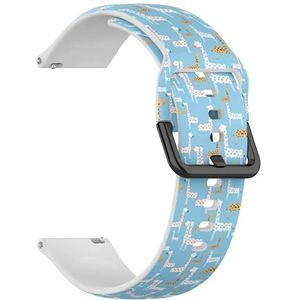 Compatibel met Garmin Forerunner 965, Forerunner 955/955 Solar, Forerunner 945/945 LTE (kinderachtige schattige giraffe hand) 22 mm zachte siliconen sportband armband armband, Siliconen, Geen