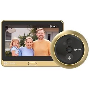 EZVIZ DP2C - Draadloze Deurspion Camera - Zwart - 1080P - 4600mAh Batterij