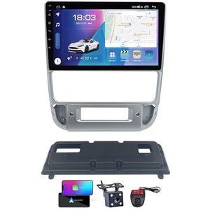 Android 13 Dual Din Car Stereo voor Peugeot 406 1999-2004 met 9 inch Touchscreen Media Player met Carplay Android Auto Bluetooth 4G WiFi GPS-navigatie FM/RDS SWC + achtercamera(A,NF-7)