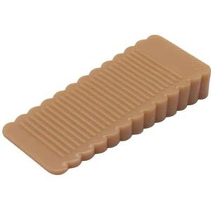 Deurstopwiggen, 1 stuks siliconen stoppers blok wig deurstoppers(Brown)