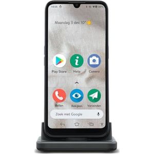 Doro 8100 PLUS - Senioren Smartphone - Inclusief Hoesje en Bureaulader
