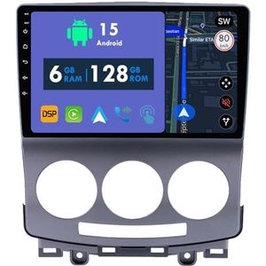 RoverOne Autoradio GPS voor Mazda 5 2 CR 2005-2010 Carplay Android Auto Stereo Hoofdeenheid Bluetooth WiFi Radio Speler Sat Navigatie