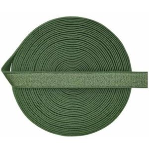 3/8"" 10mm Glanzend Nylon BH-band Elastische Spandex Band Schouderband Ondergoed Lingerie Jurk Naaiwerk Afwerking 2 5 10 Yard-Militair Groen-10mm-2 Yards