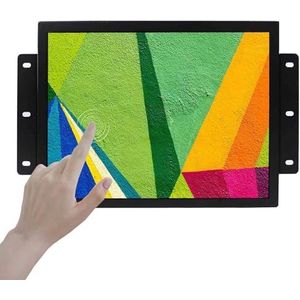 VSDISPLAY Écran LCD 12,1"" 1024 x 768 4:3 600 nits, écran tactile capacitif 10 points, entrée audio vidéo VGA DVI