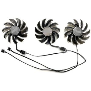Vervangende ventilator voor GIGABYTE GeForce RTX3050 3060 3060ti OC grafische kaart PLD08010S12HH(Set of three fans)