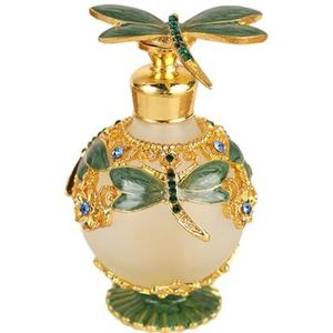 Libelle Parfum Fles Elegante en Mooie Stevige en Duurzame Dragonfly Decoratieve Glas Parfum Fles Milieuvriendelijk groen