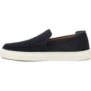 Tommy Hilfiger Casual suède instappers voor heren, blauw, Blauw, 43 EU