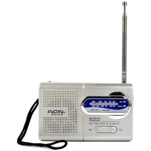 Mini Draagbare AM/FM Radio Telescopische Antenne Wereld Ontvanger BC-R119 Batterij In werking gesteld