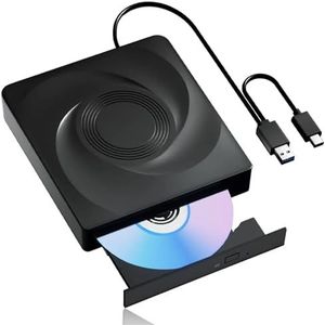 USB 3.0 externe optische drive CD DVD -/+RW speler lezer brander for laptop pc computer notebook Windows 11 10 Mac