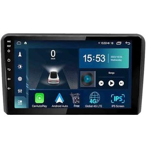 Android 14.0 2 Din Autoradio 9"" Touchscreen Auto Stereo voor Audi A3 met Draadloze Carplay Android Auto GPS navigatie AHD Omgekeerd beeld Stuurwielbediening(S-6(8G+128G))