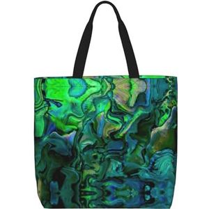 FRGMNT Ack Grijs Wit Camo Print Tote Bag Voor Vrouwen, Casual Rits Tote Mode Schouder Handtas Hobo Tas Met Zakken, Abalone Nacre, Eén maat