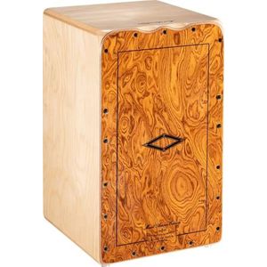 Meinl Artisan Cajon Box Drum voor gevorderde en professionele spelers - Lava-Burl Frontplate/Baltic Birch Body - MADE IN SPANJE - Bulería Line (AEBLLB)