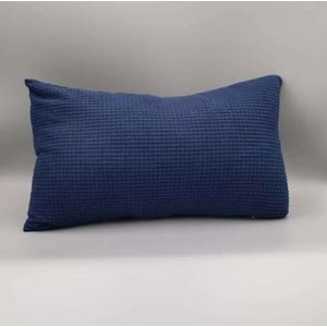 Kussenslopen - Donkerblauw - Set van 2 - Standaard/Koningin/Koning - Met Rits