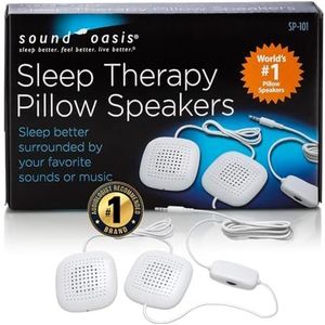 Sound Oasis dubbele kussen luidspreker met volumeregeling ideale MP3 of tinnitus