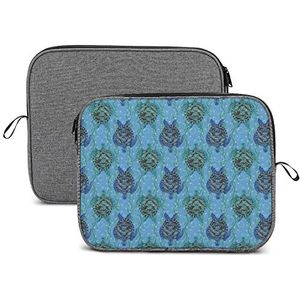 Green Sea Turtles Laptop Sleeve Case Beschermende Notebook Draagtas Reizen Aktetas 13 inch