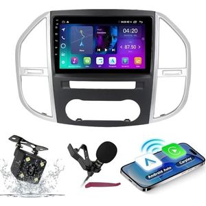 Android 14 Autoradio Navi voor B-enz Vito 3 W447 2014-2020 9 ""Schermradio met draadloze carplay Android Auto GPS Navigatieondersteuning Bluetooth 5.0 HIFI FM 5G-WiFi SWC MIC-camera,M500s