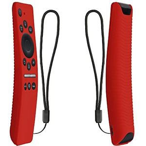 kwmobile hoes compatibel met Samsung BN59-01312A / BN59-01312B hoes - Siliconen anti-slip hoes voor afstandsbediening in rood