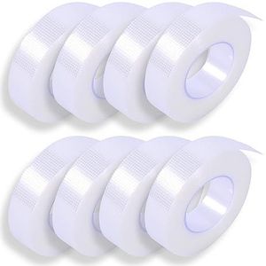 P-Beauty Medische wimperverlengingstape | hypoallergene micropore 3M wimperband | transparant | wimpertape | ademend | 1,25 cm x 9,14 m | 1-10 stuks | 8 stuks
