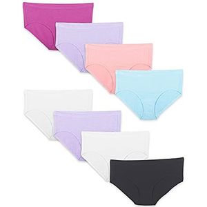 Fruit of the Loom Women's Underwear Breathable Panties (Regular & Plus Size), Hipster - Cotton Mesh - 8 Pack, 5