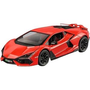 Schaalmodel auto 1:24 For Lamborghini Revuelto Super Sportwagen Legering Automodel Met Geluid En Licht Collectie Miniatuur Auto Replica Model Auto(Red-boxed)