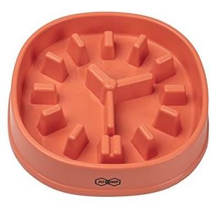 JU&MP Anti Schrokbak Hond - Voerbak Hond - Slow Feeder - Klok (Roze)