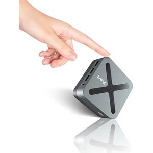 MINIX Z97 PC, Intel Alder Lake N97 (tot 3,60 GHz) 12 GB LPDDR5X 512 GB NVMe SSD Dual LAN computer, 4K triple-display/2x HDMI/DP, kleine pc desktop voor gamer, business, thuiskantoor