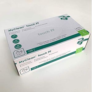 MaiMed MyClean touch PF, latex, wegwerphandschoenen Large