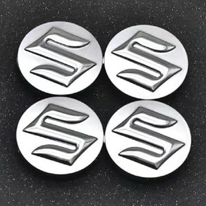 4 stuks auto wielnaafdoppen voor Suzuki Ignis 58mm auto wielnaafdoppen naafdoppen vervangende wieldoppen stickers B