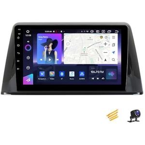 ZARAPLUS Android 13 Autoradio MP5-Speler Met Navigatie 9 Inch Touchscreen Autoradio Compatibel Met Peugeot 308 2016~2018, Voor 4G/WIFI/FM/SWC/DSP/Android Auto/Carplay,NF7