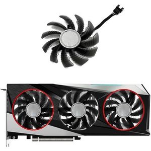 T128010SU RTX3060 koelerventilator vervangen voor Gigabyte voor GeForce RTX 3060 Ti RX 6600 6700 XT grafische videokaartkoeling(A Fan)