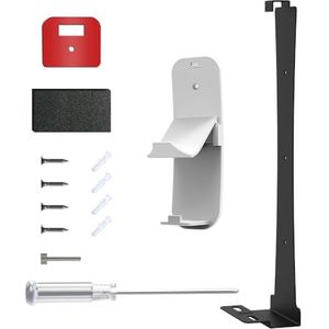 Wandhouder + opberghaak set voor PS5 SLIM Console muurbeugel clip houder hoofdtelefoon hanger voor P5 SLIM opslag accessoires (zwart)