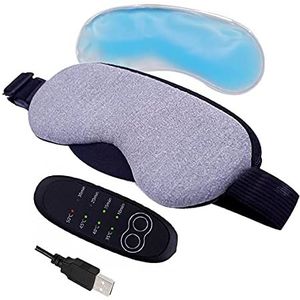 Verwarmd Oogmasker - Elektrisch - Instelbare Temperatuur - Voor Vermoeide Ogen - Zwart