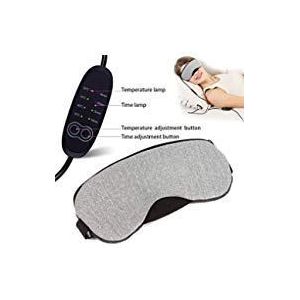 Verwarmd Oogmasker - Elektrisch - Instelbare Temperatuur - Voor Vermoeide Ogen - Zwart