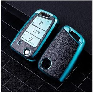 Sleutelbehuizing houder Autosleutel Case Cover Voor Golf 7 Gti Mk7 R Voor Touran Voor Kodiaq Voor Seat Voor Leon Mk3 Voor Ateca Voor Octavia 3 Voor Superb Voor Karoq Sleutelbehuizing(2)