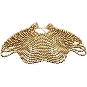 1 STUKS Dames Parel Body Chain BH Verstelbare Maat Statement Kettingen Kraag Schouder Tops Kettingen(Gold)