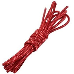 Elastische schoenveters, Elastische veters met vergrendeling, 2 stuks, veelkleurig, lengte 100 cm(Big Red)