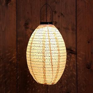 Solar lampion ovaal diverse kleuren kopen? Solarverlichting