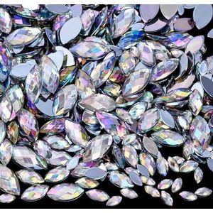 50 stuks 3D creatieve gesimuleerde schelp nagelbedels kleurrijke doorschijnende kwallen oceaan serie hars nagelkunst decoraties DIY-gemengd 50 stuks